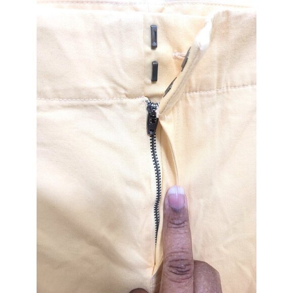 A New Day Yellow Chino Women's Trousers With Zip & Hook Closure Size 14 - Picture 5 of 10